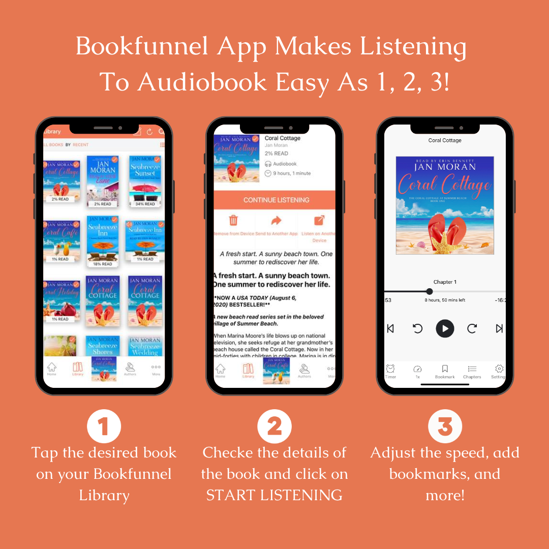 Beach View Lane AUDIOBOOK Plus Bonus Scene Bookfunnel Instructions