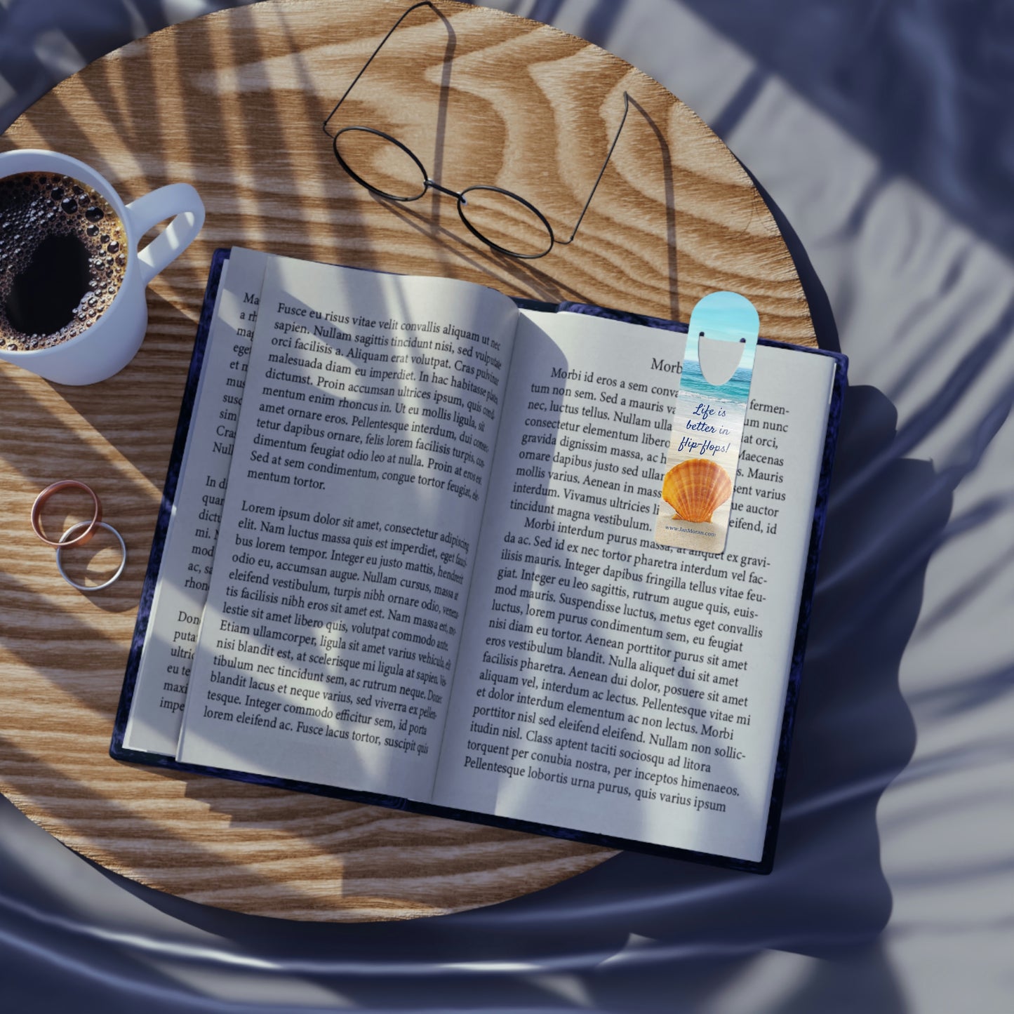 Shell Bookmark - Life is better in flip flops!