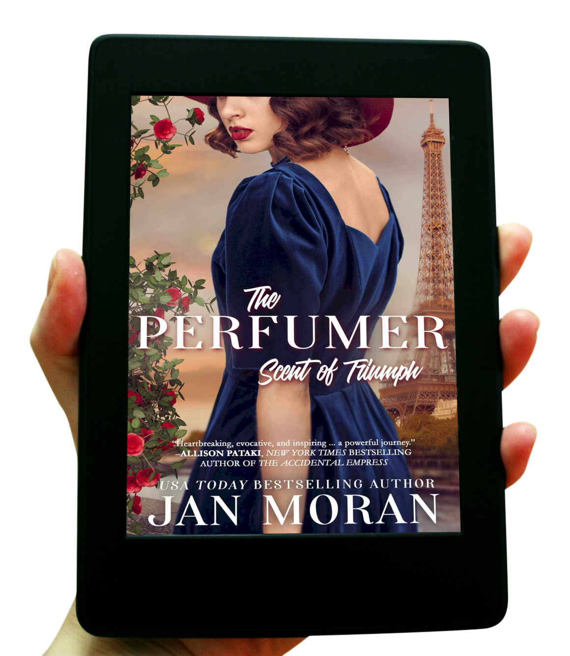 The Perfumer Scent of Triumph by Jan Moran, historical, Jan Moran, family life, family saga, love stories, travel, friendship, best friends, lovers, relationships, single women, falling in love, womens fiction luxury, strong female lead, strong female protagonist, Lake Como, Italy, Audrey Hepburn, chocolate, Napa Valley, wine, 20th century, womens fiction, Danielle Steel, Beatriz Williams, Lauren Willig, Fiona Davis, heart-warming