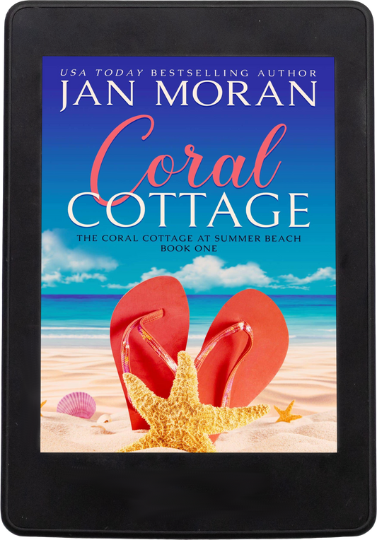 Coral Cottage Ebook by Jan Moran, Seabreeze Shores Audiobook by Jan Moran, Clean, Wholesome, Women's Fiction, small town, Jan Moran, beach reads, clean, wholesome, clean romance, beach reads ebook, beach reads paperback, Mary Kay Andrews, Debbie Macomber, dating, beach saga, summer read, vacation, women, dating, love, romance, romantic, chick lit, fun, womens fiction, beach, holiday, friendship, relationships, California, Elin Hilderbrand, Mary Alice Monroe
